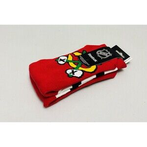 Chicago Blackhawks NHL Hockey Crew Socks Men's Size Large 9-11 Reebok Red 2013
